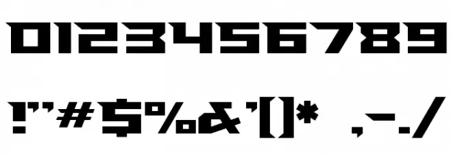 FalconsFont Font OTHER CHARS