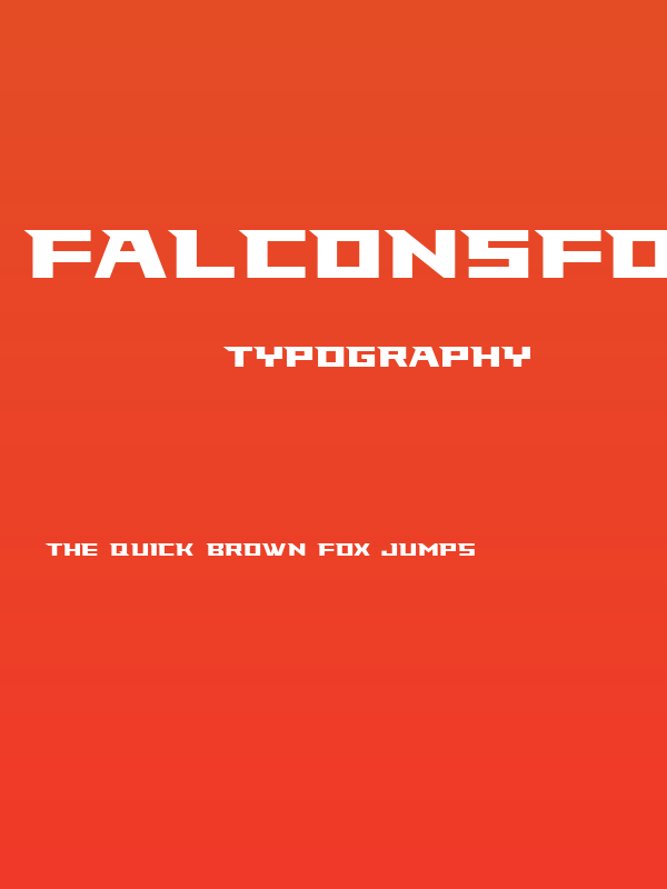FalconsFont Poster