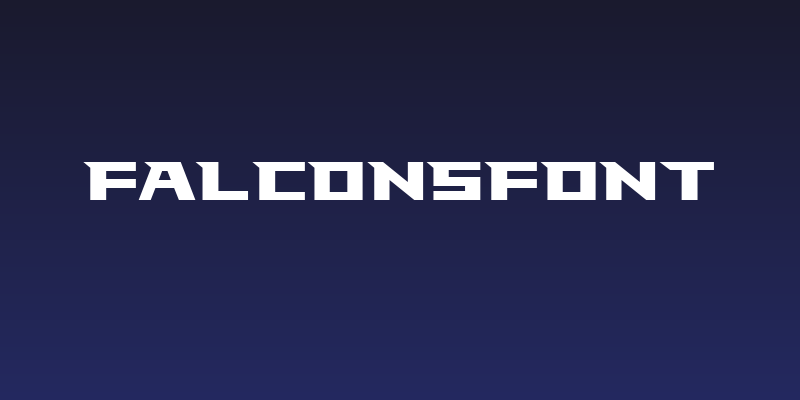 FalconsFont Social Header