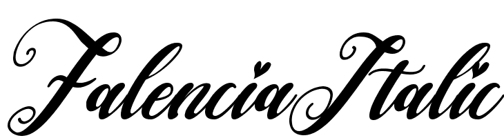Falencia Italic  font caratteri gratis