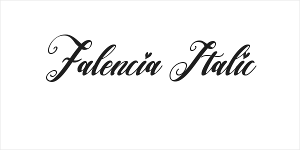 Falencia Italic Logo