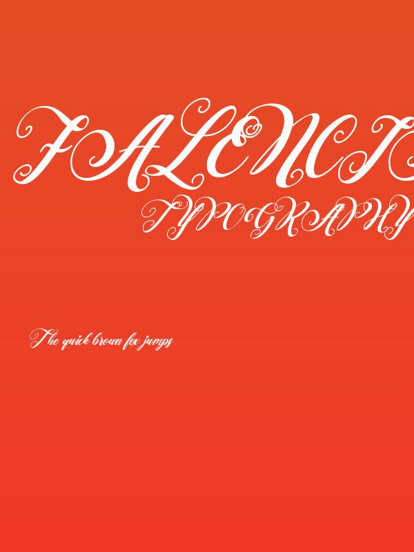 Falencia Italic Poster