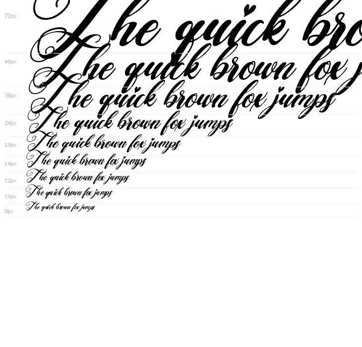 Falencia Italic Waterfall