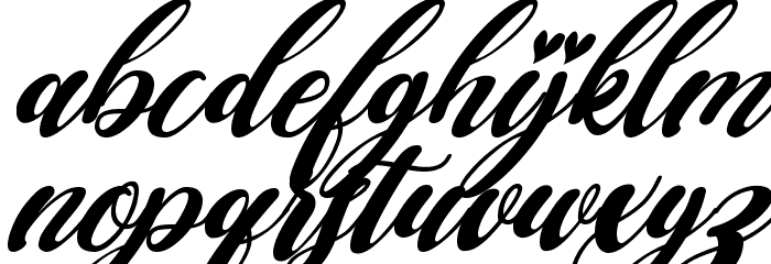 Falencia Italic Font LOWERCASE