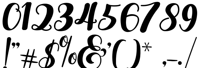 Falencia Font OTHER CHARS