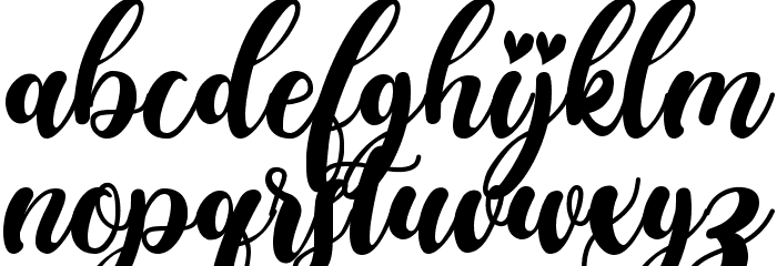 Falencia Font LOWERCASE