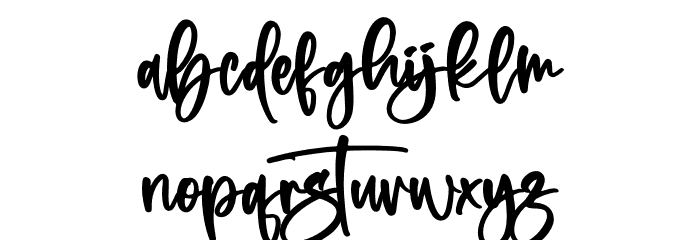 Falermost Signateria Schriftart Kleinbuchstaben