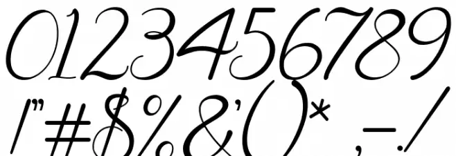 Faletina Font OTHER CHARS