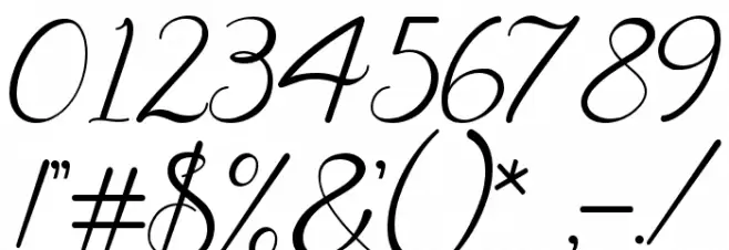 Faletina Font OTHER CHARS