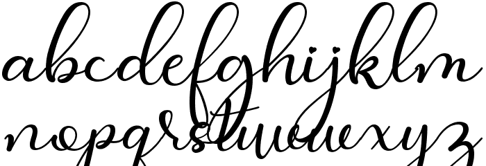 Faletina Font LOWERCASE