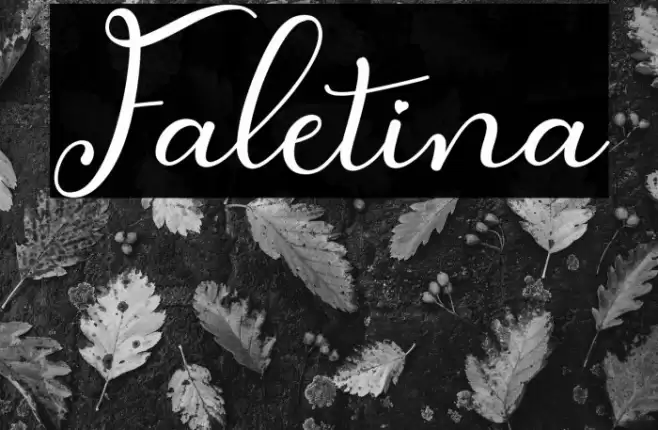Faletina Font examples