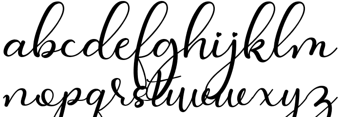 Faletina Font LOWERCASE