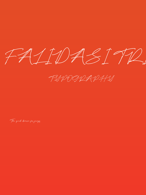 Falidasi Triasie Poster