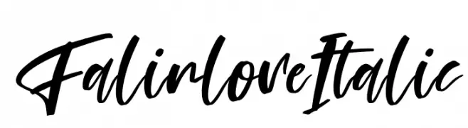 Falinlove Italic  Descarca Fonturi Gratis