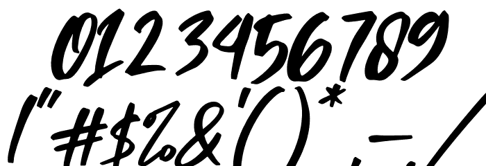 Falinlove Italic Font OTHER CHARS