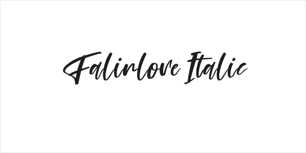 Falinlove Italic Logo