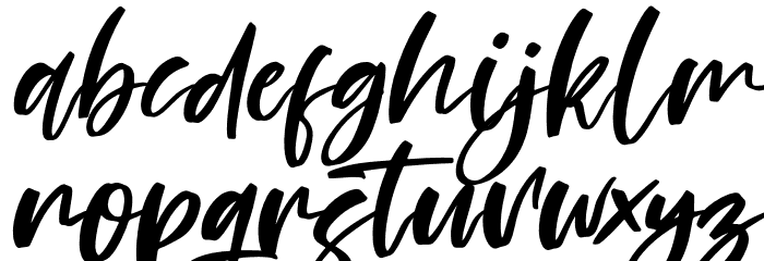 Falinlove Italic Font LOWERCASE