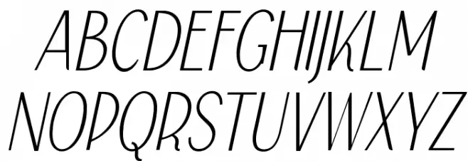Falkin Sans Italic PERSONAL Fonte MAIÚSCULAS