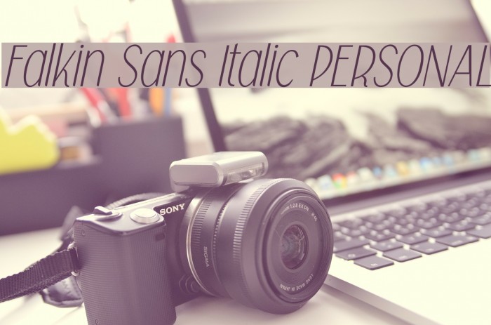 Falkin Sans Italic PERSONAL Font examples
