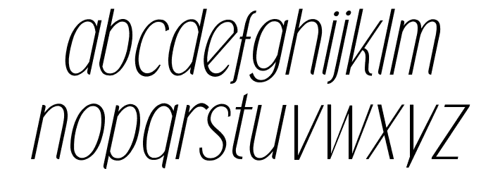 Falkin Sans Italic PERSONAL Font LOWERCASE