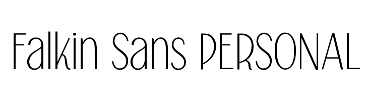 Falkin Sans PERSONAL  Frei Schriftart Herunterladen