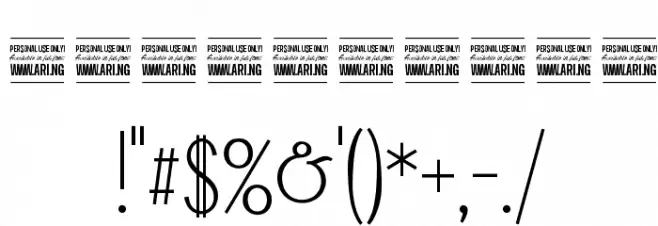 Falkin Sans PERSONAL Font OTHER CHARS