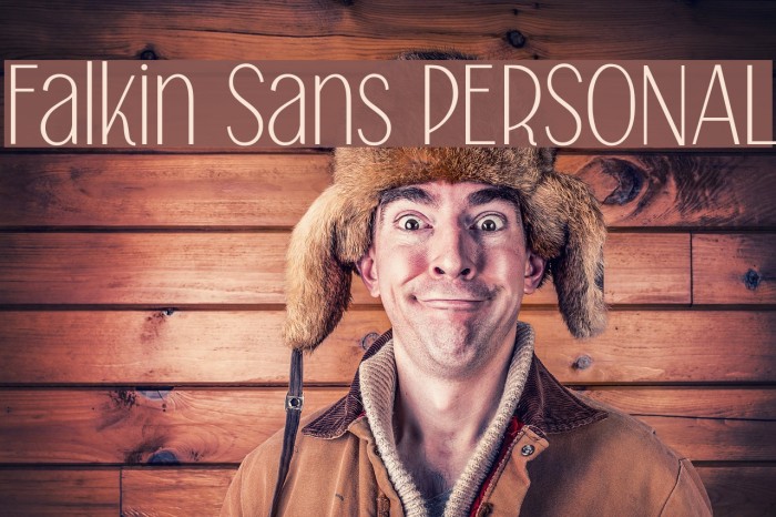 Falkin Sans PERSONAL Example 2