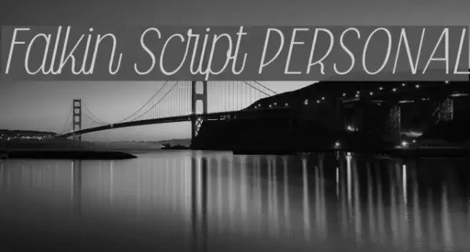Falkin Script PERSONAL Font examples