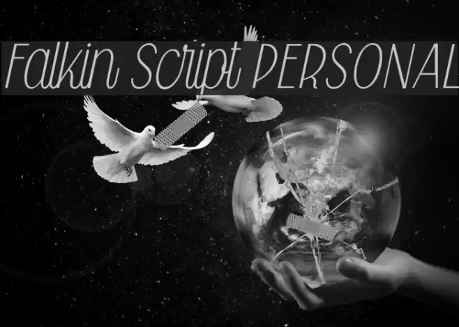 Falkin Script PERSONAL Font examples