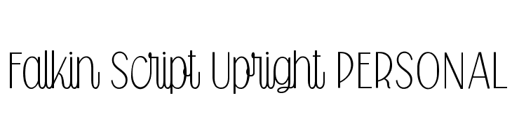 Falkin Script Upright PERSONAL  Descarca Fonturi Gratis