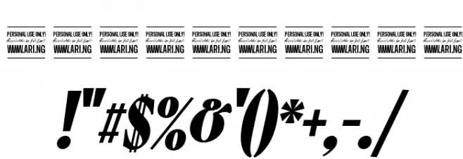 Falkin Serif Bold Ital PERSONAL Font OTHER CHARS