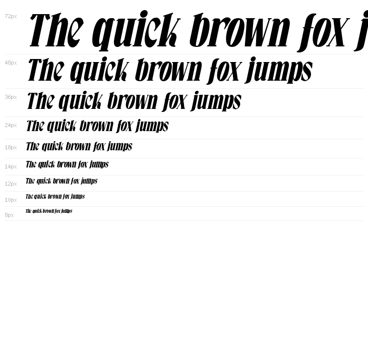 Falkin Serif Bold Ital PERSONAL Waterfall