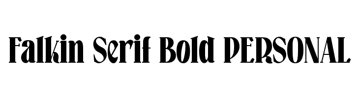 Falkin Serif Bold PERSONAL  font caratteri gratis