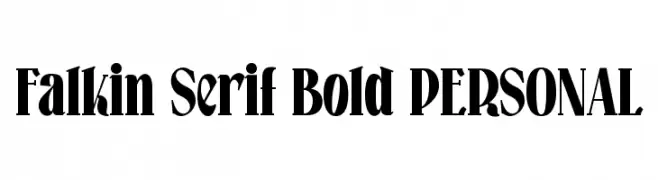 Falkin Serif Bold PERSONAL  baixar fontes gratis