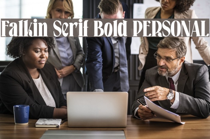 Falkin Serif Bold PERSONAL Font examples