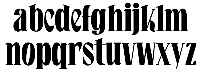 Falkin Serif Bold PERSONAL Font LOWERCASE