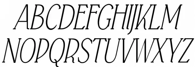Falkin Serif Italic PERSONAL Fuentes MAYÚSCULAS