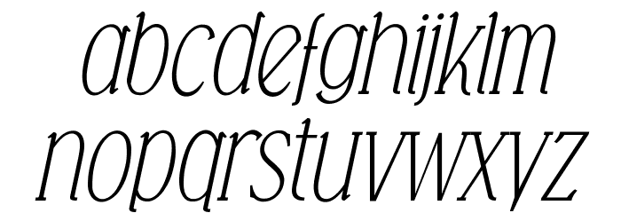 Falkin Serif Italic PERSONAL Font LOWERCASE