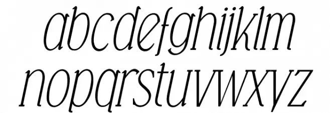 Falkin Serif Italic PERSONAL 字体 小写
