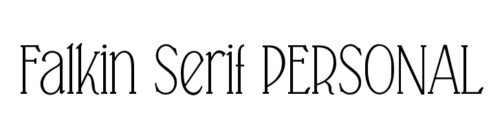 Falkin Serif PERSONAL  Descarca Fonturi Gratis