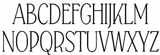 Falkin Serif PERSONAL Polices MAJUSCULES