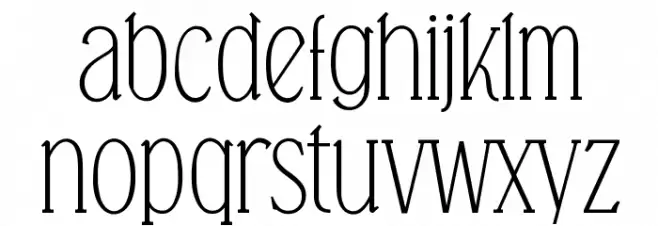 Falkin Serif PERSONAL 字体 小写