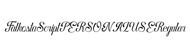 Falkosta Script PERSONAL USE Regular  Free Fonts Download
