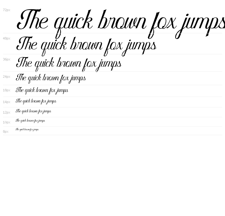 Falkosta Script PERSONAL USE Regular Waterfall