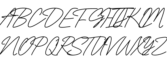 Fall Day Font UPPERCASE
