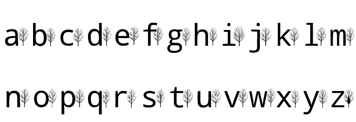 Fall Picks Font LOWERCASE