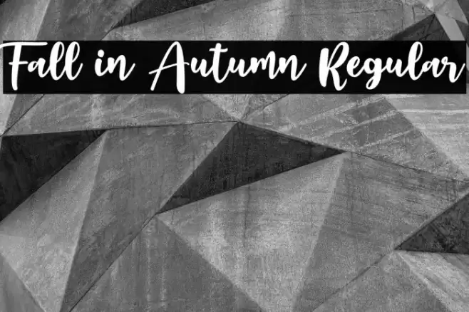 Fall in Autumn Regular Font examples