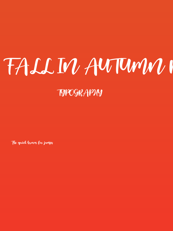 Fall in Autumn Regular Poster
