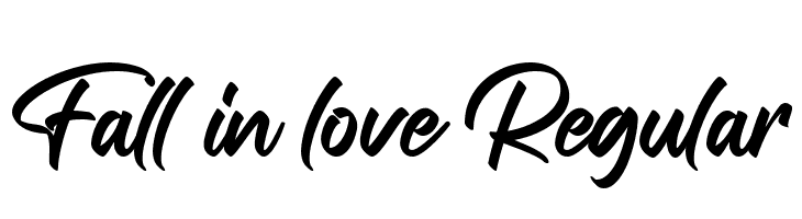 Fall in love Regular  Frei Schriftart Herunterladen
