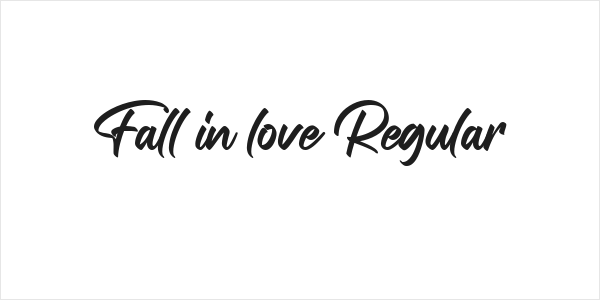 Fall in love Regular Logo